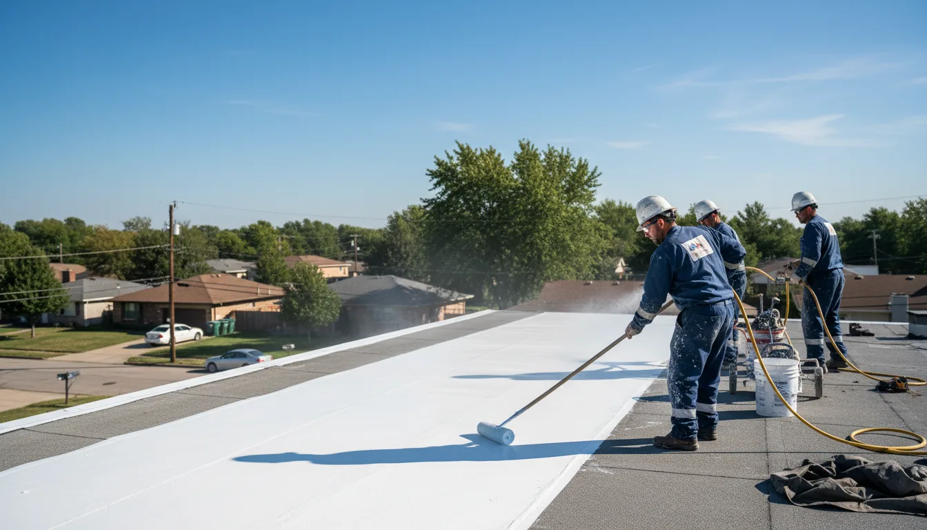 Commercial roof coating in Akron, CO near me